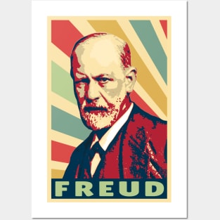 Sigmund Freud Vintage Colors Posters and Art